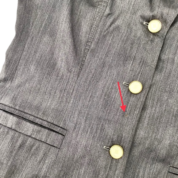 Vintage Escada by Margaretha Ley Gray Blazer Size 44 - Picture 5 of 11